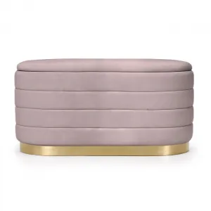 Ak furniture Taburet Bella růžový