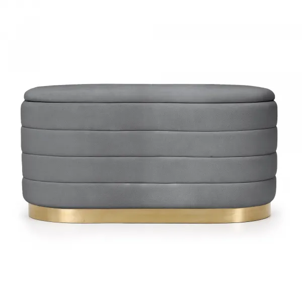 Ak furniture Taburet Bella grafitový