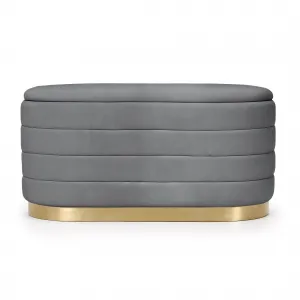 Ak furniture Taburet Bella grafitový