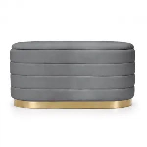 Ak furniture Taburet Bella grafitový