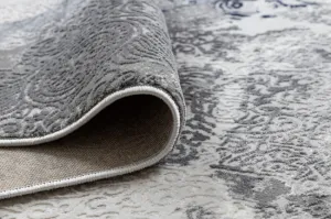 Koberec ALLURE 5715 svetlosivý / granátový