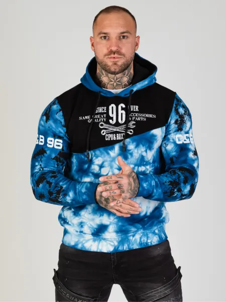 Pánska mikina CIPO & BAXX CL593 BLUE Farba: Modrá, Konfekčná veľkosť: M