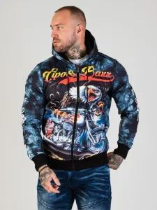 Pánska mikina CIPO & BAXX CL551 DARKBLUE Farba: Modrá, Konfekčná veľkosť: L