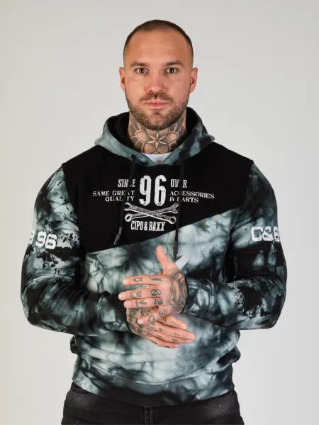 Pánska mikina CIPO & BAXX CL593 BLACK Farba: Čierna, Konfekčná veľkosť: M