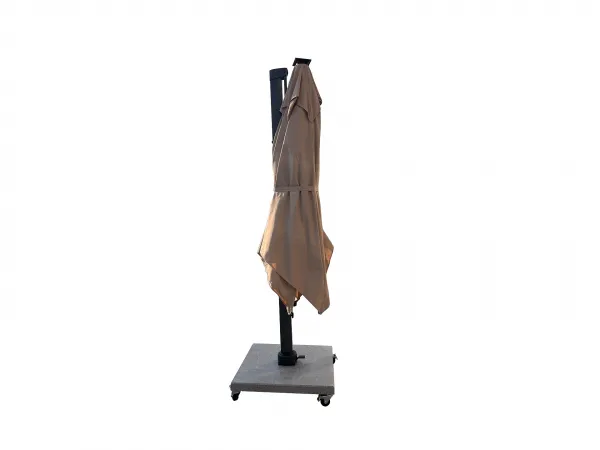 Roma-Deluxe slnečník béžový 300x300 cm