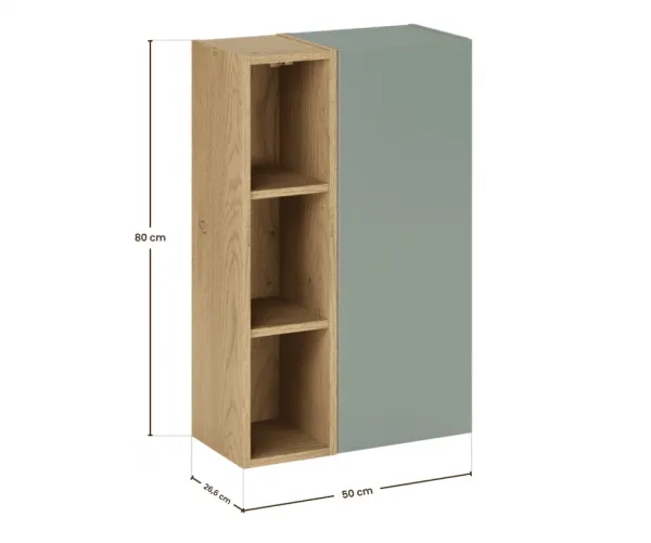 ArtCom Závesná skrinka ASTER Green ASG SP/UR 20x80 cm