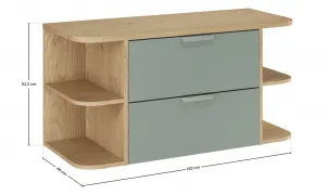 ArtCom Kúpeľňová skrinka s doskou ASTER Green LRSM D100cm | 100 cm