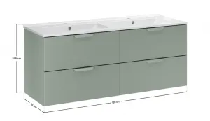 ArtCom Kúpeľňová skrinka s umývadlom ASTER Green U120cm | 120 cm
