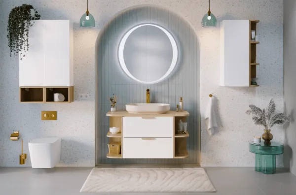 ArtCom Vysoká skrinka ASTER WHITE ASG 2SP/2UR