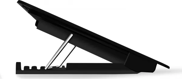 EVOLVEO Chladící podložka pro NTB A101, až 17", 2x 120mm Ventilátor, Modré podsvícení, černá