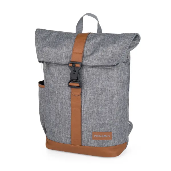 PETITEMARS Prebaľovací batoh Petite&Mars Jackob Ultimate Grey
