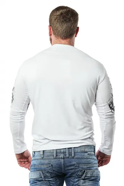 Pánske tričko CIPO & BAXX CL450 WHITE Farba: Biela, Konfekčná veľkosť: S