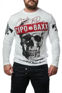 Pánske tričko CIPO & BAXX CL454 WHITE Farba: Biela, Konfekčná veľkosť: M