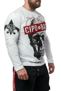 Pánske tričko CIPO & BAXX CL454 WHITE Farba: Biela, Konfekčná veľkosť: M