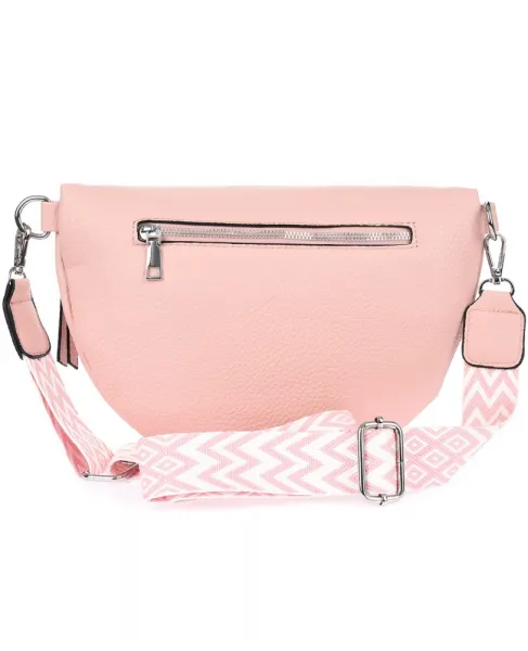 Beltimore Dámska elegantná ľadvinka / crossbody kabelka – moderný štýl na každý deň Farba: Ružová