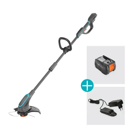 Gardena PowerTrim 30 18V sada 4.0 Ah, výkonný vyžínač trávy s akumulátorom 18V P4A