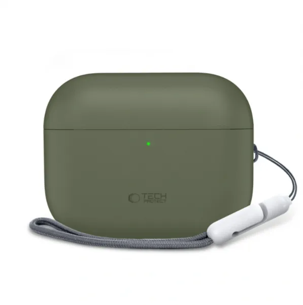 Tech-Protect Silikónové puzdro, Apple AirPods Pro 3, zelené