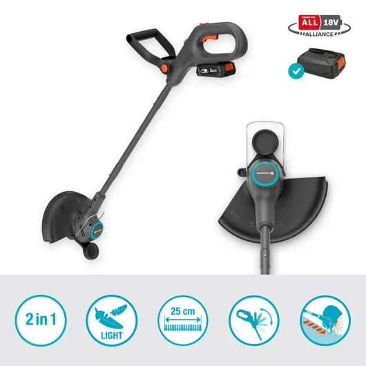 Gardena EasyTrim 25 18V Set 2.0 Ah vyžínač trávy s akumulátorom 18V P4A