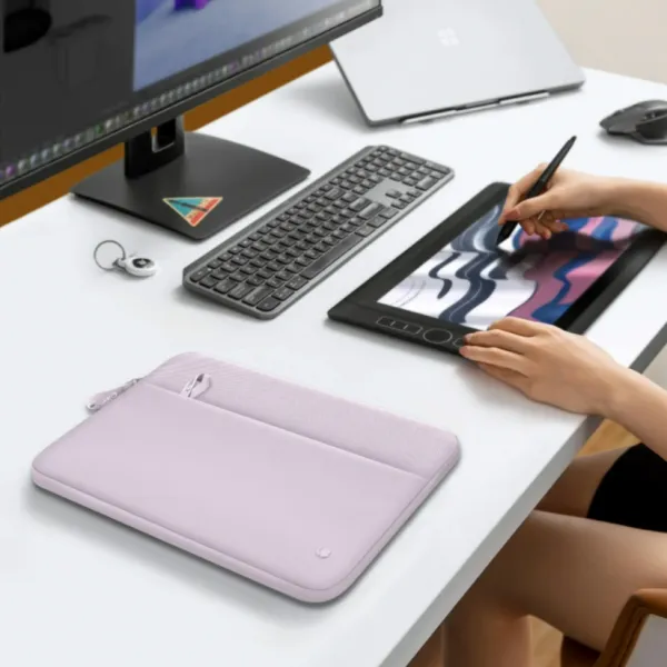TECH-PROTECT Puzdro na notebook 15-16", Ružové