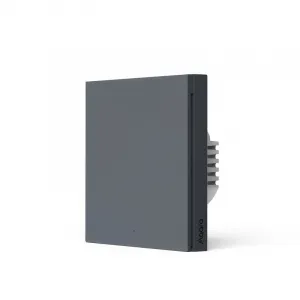 AQARA Smart Wall Switch H1 EU (With Neutral, Single Rocker) (WS-EUK03-G), Sivá - Zigbee vypínač s relé AQARA-WS-EUK03-G-1612