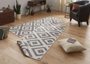 Kusový behúň Northrugs Twin 103132 Grey Cream 80x350 cm