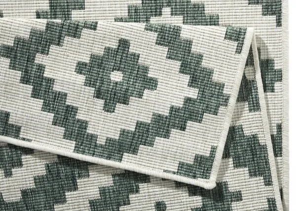 Kusový behúň Northrugs Twin 103131 Green Cream 80x250 cm