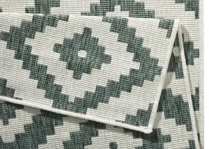 Kusový behúň Northrugs Twin 103131 Green Cream 80x250 cm