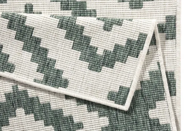 Kusový behúň Northrugs Twin 103131 Green Cream 80x250 cm