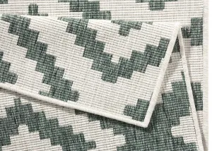 Kusový behúň Northrugs Twin 103131 Green Cream 80x250 cm