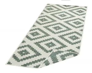 Kusový behúň Northrugs Twin 103131 Green Cream 80x250 cm