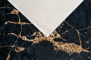 Kusový koberec PORTE 2007 Black/Gold 60x100 cm