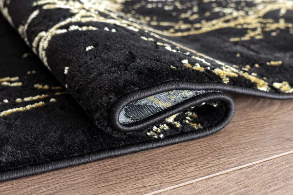 Kusový koberec ELITE 4355 black/gold 80x150 cm