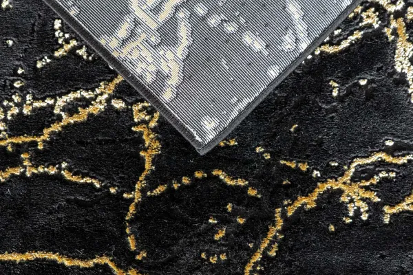 Kusový koberec ELITE 4355 black/gold 80x150 cm