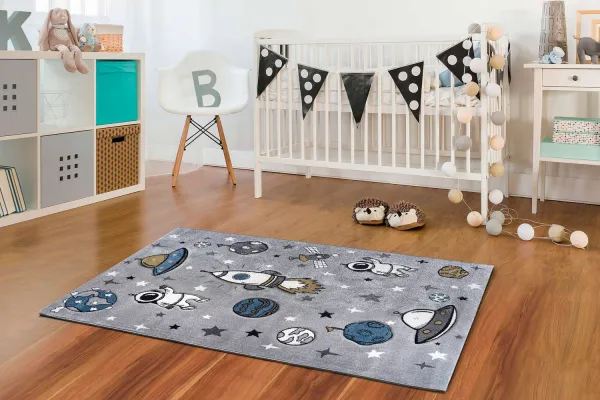 Detský kusový koberec Smart Kids 22924 grey 120x180 cm