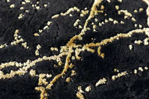 Kusový koberec ELITE 4355 black/gold 80x150 cm
