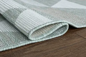 Kusový koberec Flat 21132 Ivory Silver/Mint 80x150 cm
