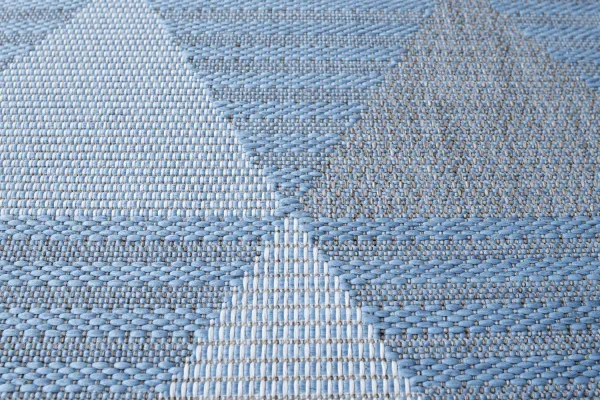 Kusový koberec Flat 21132 Ivory Silver/Light Blue 80x150 cm