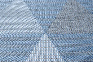 Kusový koberec Flat 21132 Ivory Silver/Light Blue 80x150 cm