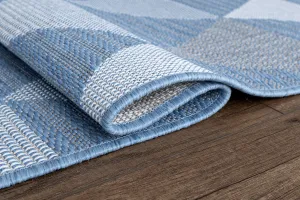 Kusový koberec Flat 21132 Ivory Silver/Light Blue 80x150 cm