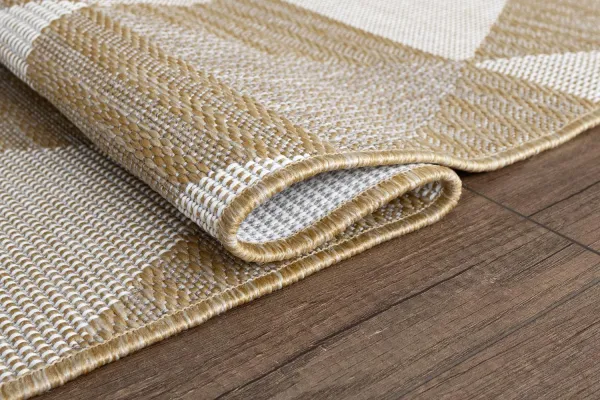 Kusový koberec Flat 21132 Ivory Silver/Gold 120x170 cm
