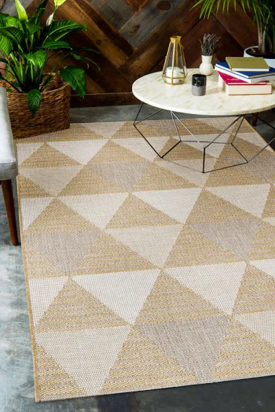 Kusový koberec Flat 21132 Ivory Silver/Gold 120x170 cm