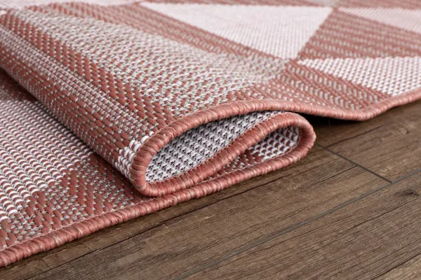 Kusový koberec Flat 21132 Ivory Silver/Coral 60x110 cm