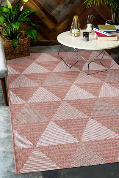 Kusový koberec Flat 21132 Ivory Silver/Coral 60x110 cm