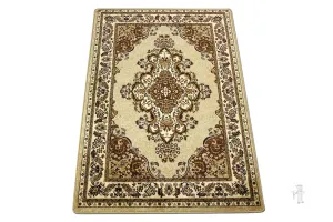 Kusový koberec Medailon 6985A Beige 40x60 cm