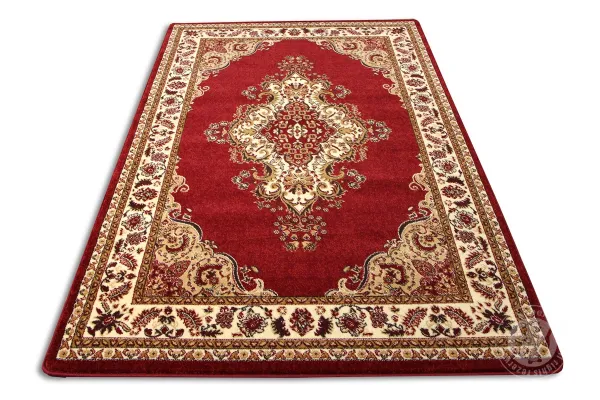 Kusový koberec Medailon 6985A Red Ø 190 cm