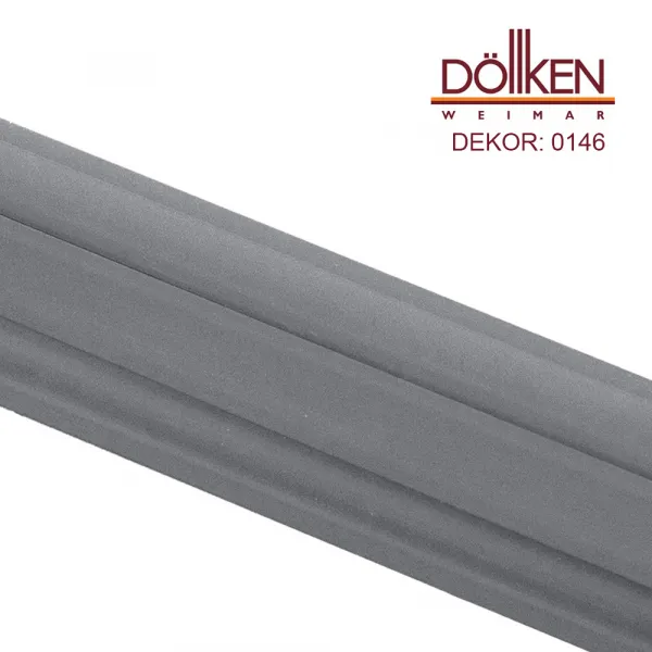 Podlahová lišta Döllken W146 - Tmavosivá - dĺžka 250 cm Lišta