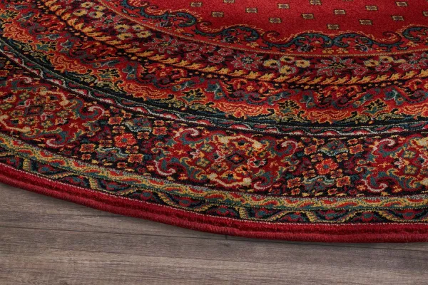 Kusový koberec POLONIA  Baron Burgund 2 - Ovál 200x300 ovál cm