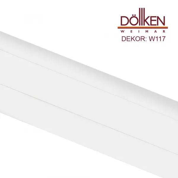 Podlahová lišta Döllken W117 - Biela - dĺžka 250 cm Lišta