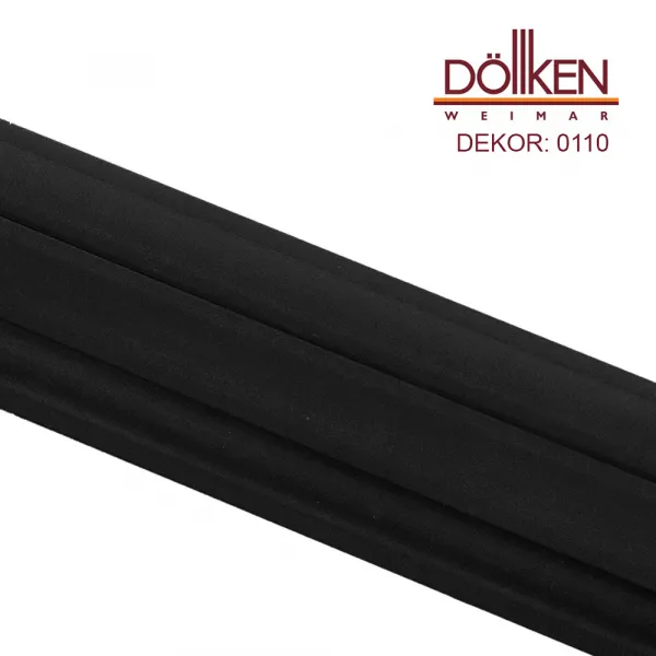 Podlahová lišta Döllken 0110 - Čierna - dĺžka 250 cm Lišta