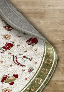 Kruhový kusový koberec Villeroy & Boch Toy´s  Delight 106218 Green Multicolour Ø 200 cm